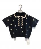 Gypsohilaジプソフィア）の古着「Flower Polo」｜ブラック