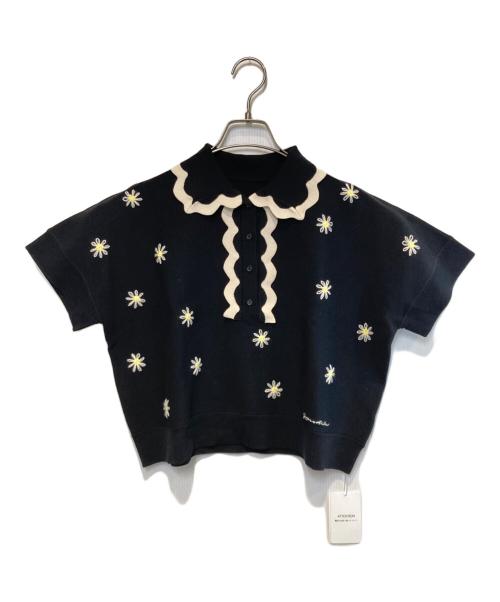 Gypsohila（ジプソフィア）Gypsohila (ジプソフィア) Flower Polo ブラック サイズ:Free 未使用品の古着・服飾アイテム
