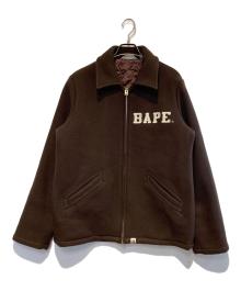 A BATHING APE（アベイシングエイプ）の古着「ウールメルトンジップジャケット」｜ブラウン