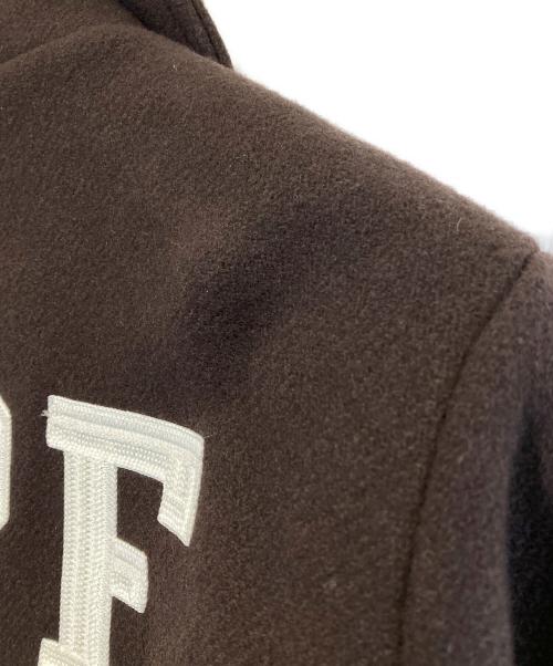 A BATHING APE（アベイシングエイプ）A BATHING APE (アベイシングエイプ) ウールメルトンジップジャケット ブラウン サイズ:Lの古着・服飾アイテム