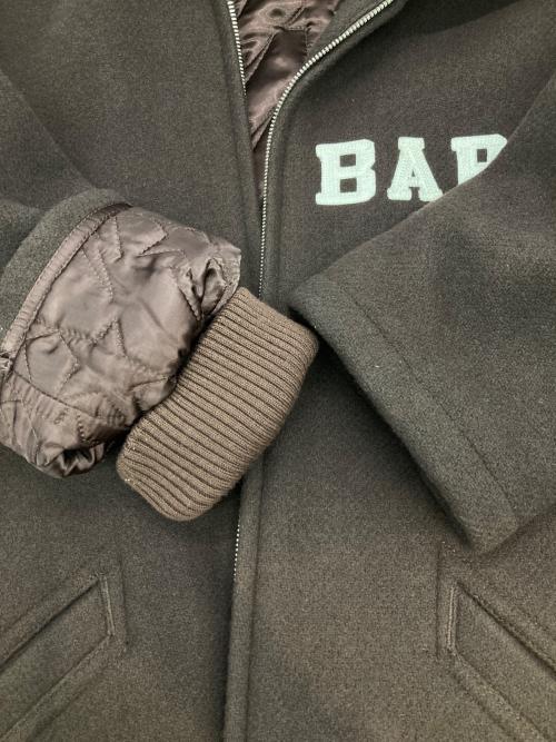 A BATHING APE（アベイシングエイプ）A BATHING APE (アベイシングエイプ) ウールメルトンジップジャケット ブラウン サイズ:Lの古着・服飾アイテム