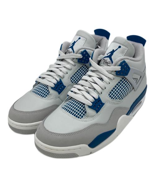 NIKE（ナイキ）NIKE (ナイキ) AIR JORDAN 4 RETRO ホワイト×ブルー サイズ:US10.5の古着・服飾アイテム