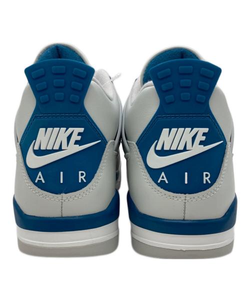NIKE（ナイキ）NIKE (ナイキ) AIR JORDAN 4 RETRO ホワイト×ブルー サイズ:US10.5の古着・服飾アイテム
