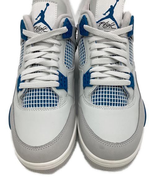 NIKE（ナイキ）NIKE (ナイキ) AIR JORDAN 4 RETRO ホワイト×ブルー サイズ:US10.5の古着・服飾アイテム