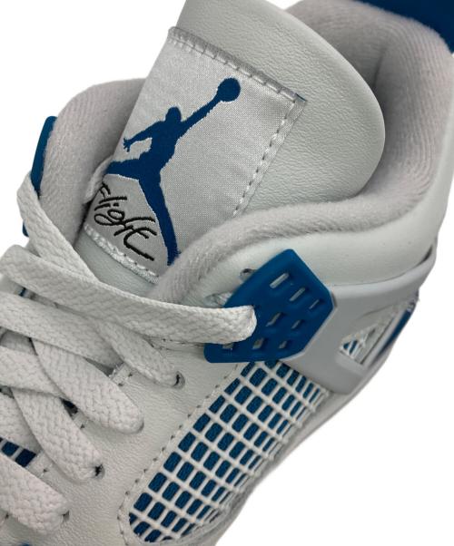 NIKE（ナイキ）NIKE (ナイキ) AIR JORDAN 4 RETRO ホワイト×ブルー サイズ:US10.5の古着・服飾アイテム