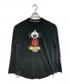 NUMBER (N)INE×SUPREMEナンバーナイン×シュプリーム）の古着「Mickey Mouse Raglan L/S Top」｜ブラック