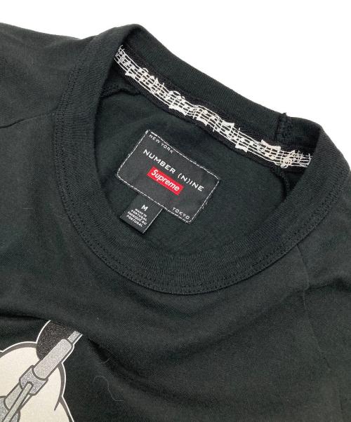 NUMBER (N)INE（ナンバーナイン）NUMBER (N)INE (ナンバーナイン) SUPREME (シュプリーム) Mickey Mouse Raglan L/S Top ブラック サイズ:Mの古着・服飾アイテム