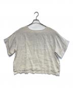 fog linen workフォグリネンワーク）の古着「リネンブラウス」｜グレー