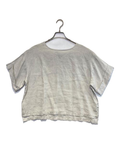 fog linen work（フォグリネンワーク）fog linen work (フォグリネンワーク) リネンブラウス グレー サイズ:Freeの古着・服飾アイテム