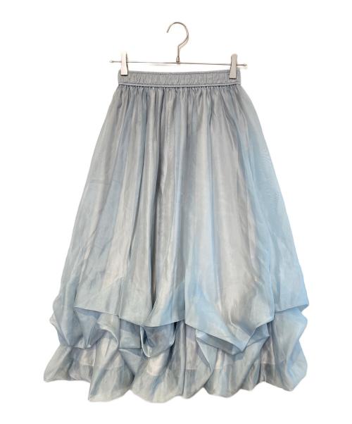 JILL BY JILLSTUART（ジル バイ ジルスチュアート）JILL BY JILLSTUART (ジル バイ ジルスチュアート) シアータックバルーンスカート ブルー サイズ:Freeの古着・服飾アイテム