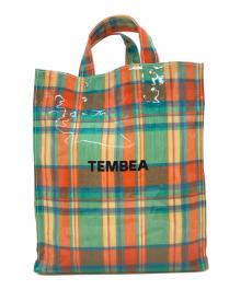 TEMBEA（テンベア）の古着「PAPER TOTE」｜オレンジ×グリーン