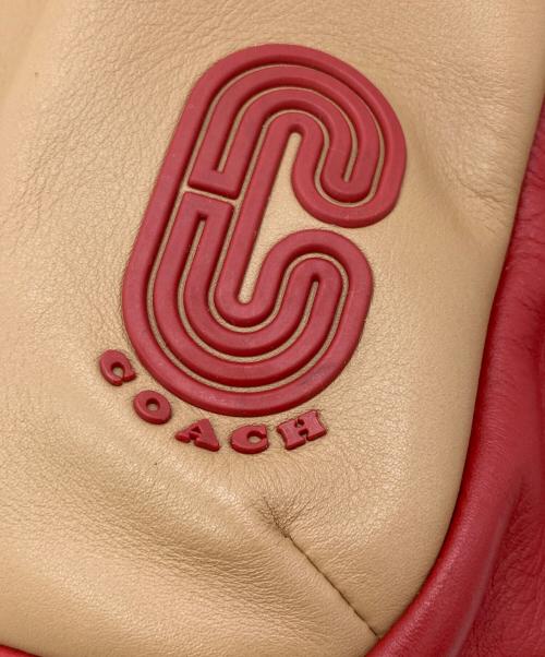 COACH（コーチ）COACH (コーチ) ボディバッグ レッド×ブラウンの古着・服飾アイテム
