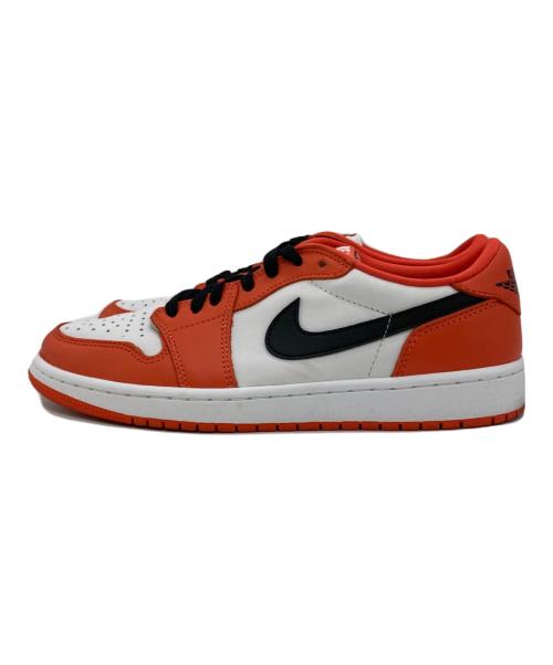 NIKE（ナイキ）NIKE (ナイキ) AIR JORDAN 1 LOW OG オレンジ×ホワイト サイズ:US9の古着・服飾アイテム