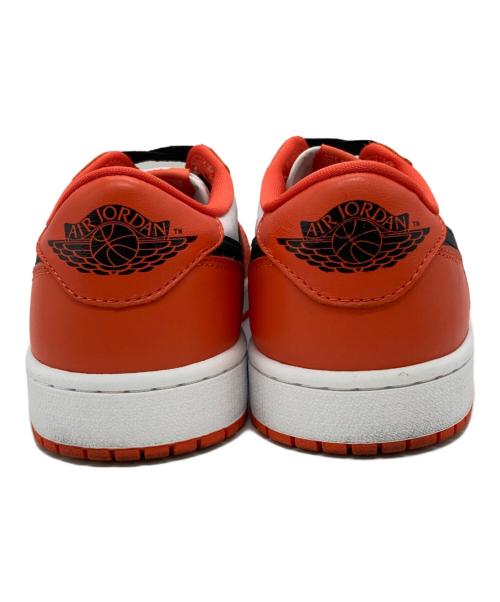 NIKE（ナイキ）NIKE (ナイキ) AIR JORDAN 1 LOW OG オレンジ×ホワイト サイズ:US9の古着・服飾アイテム