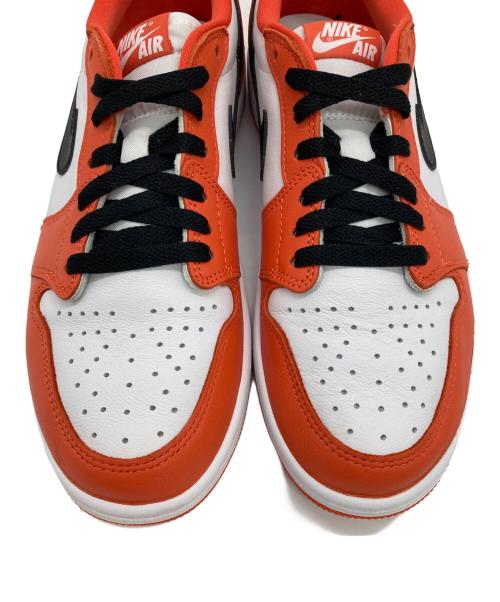 NIKE（ナイキ）NIKE (ナイキ) AIR JORDAN 1 LOW OG オレンジ×ホワイト サイズ:US9の古着・服飾アイテム