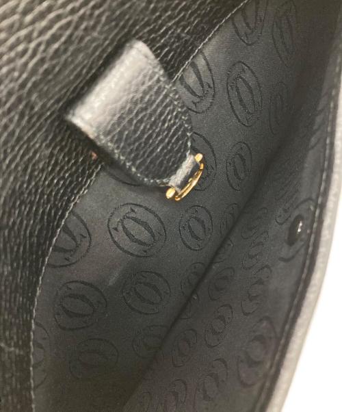 must de cartier（マストドゥカルティエ）must de cartier (マストドゥカルティエ) マストラインレザーフラップショルダーバッグ ブラックの古着・服飾アイテム