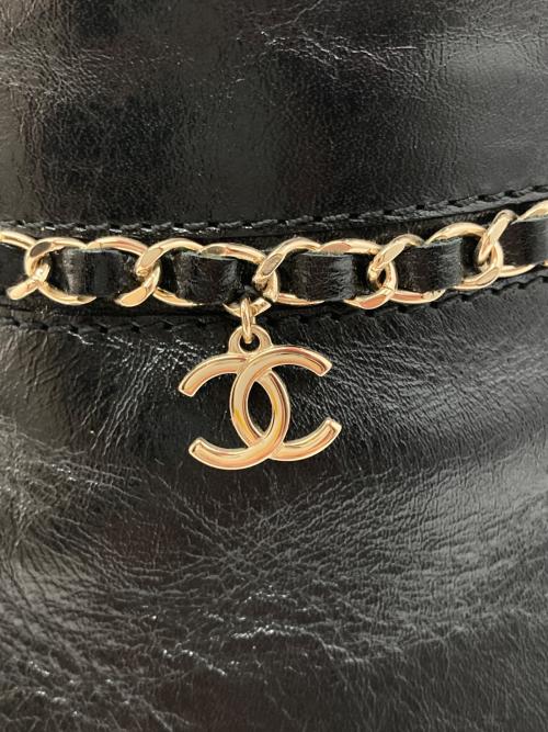 CHANEL（シャネル）CHANEL (シャネル) ココマーク レザー アンクルショートブーツ ブラック サイズ:39Cの古着・服飾アイテム