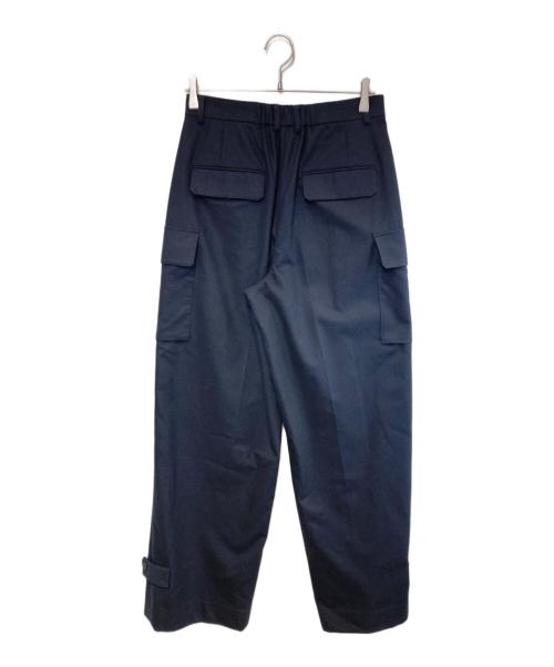ebure（エブール）ebure (エブール) ウールカシミアポプリン カーゴパンツ ネイビー サイズ:38の古着・服飾アイテム