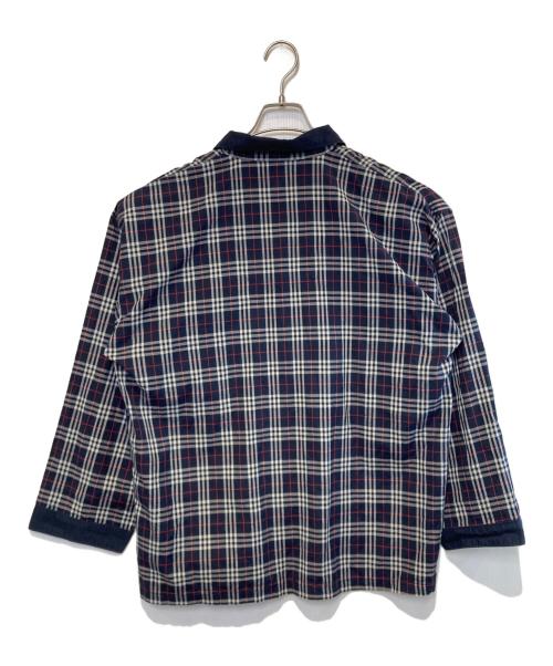 Burberry's（バーバリーズ）Burberry's (バーバリーズ) チェックシャツ ネイビー サイズ:Lの古着・服飾アイテム