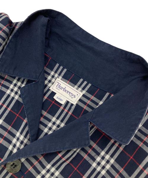 Burberry's（バーバリーズ）Burberry's (バーバリーズ) チェックシャツ ネイビー サイズ:Lの古着・服飾アイテム