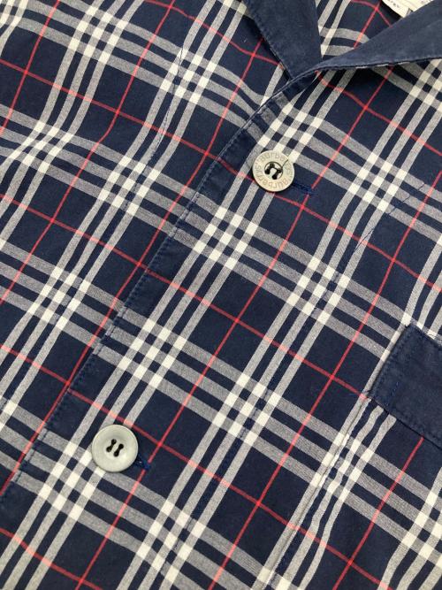 Burberry's（バーバリーズ）Burberry's (バーバリーズ) チェックシャツ ネイビー サイズ:Lの古着・服飾アイテム
