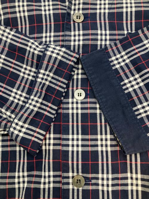 Burberry's（バーバリーズ）Burberry's (バーバリーズ) チェックシャツ ネイビー サイズ:Lの古着・服飾アイテム