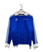adidas×Gosha Rubchinskiyアディダス×ゴーシャラブチンスキー）の古着「Longsleeve Jersey With Collar」｜ブルー
