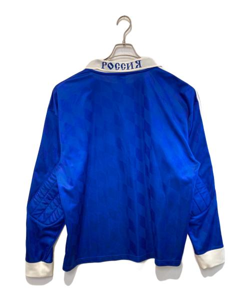 adidas（アディダス）adidas (アディダス) Gosha Rubchinskiy (ゴーシャラブチンスキー) Longsleeve Jersey With Collar ブルー サイズ:Mの古着・服飾アイテム