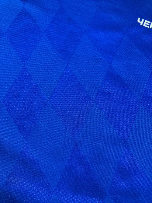 adidas（アディダス）adidas (アディダス) Gosha Rubchinskiy (ゴーシャラブチンスキー) Longsleeve Jersey With Collar ブルー サイズ:Mの古着・服飾アイテム