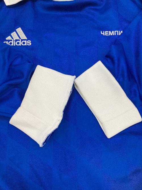 adidas（アディダス）adidas (アディダス) Gosha Rubchinskiy (ゴーシャラブチンスキー) Longsleeve Jersey With Collar ブルー サイズ:Mの古着・服飾アイテム