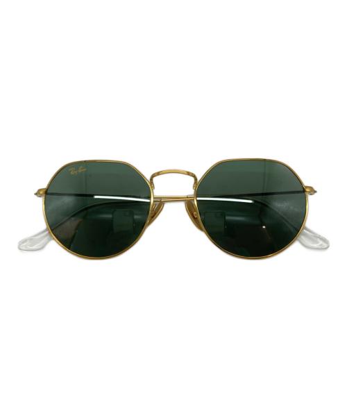 RAY-BAN（レイバン）RAY-BAN (レイバン) JACK TITANIUM ゴールド×グリーン サイズ:SIZE 51▢20　145の古着・服飾アイテム