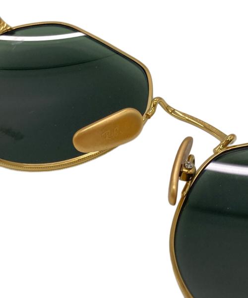 RAY-BAN（レイバン）RAY-BAN (レイバン) JACK TITANIUM ゴールド×グリーン サイズ:SIZE 51▢20　145の古着・服飾アイテム