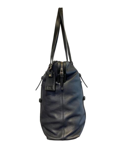 TUMI（トゥミ）TUMI (トゥミ) MISSION YORKレザートートバッグ ネイビーの古着・服飾アイテム