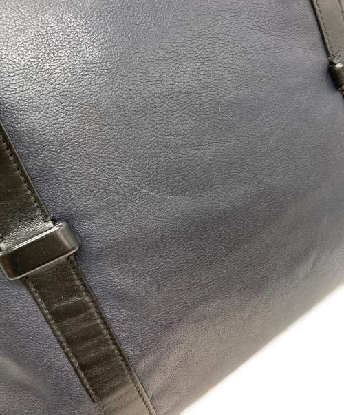 TUMI（トゥミ）TUMI (トゥミ) MISSION YORKレザートートバッグ ネイビーの古着・服飾アイテム