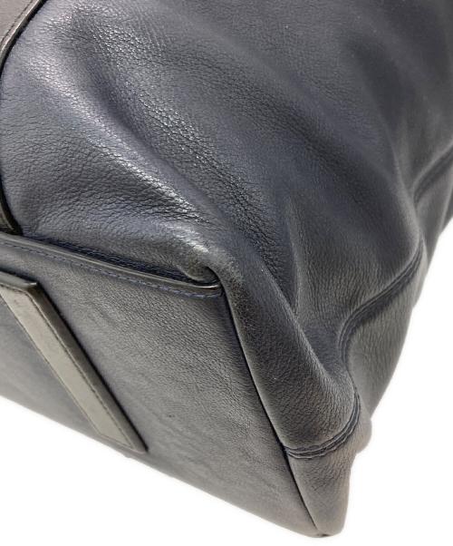 TUMI（トゥミ）TUMI (トゥミ) MISSION YORKレザートートバッグ ネイビーの古着・服飾アイテム