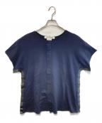 COMME des GARCONS COMME des GARCONSコムデギャルソン コムデギャルソン）の古着「パターン切替Tシャツ」｜ネイビー