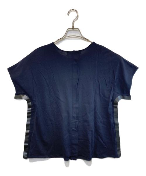 COMME des GARCONS COMME des GARCONS（コムデギャルソン コムデギャルソン）COMME des GARCONS COMME des GARCONS (コムデギャルソン コムデギャルソン) パターン切替Tシャツ ネイビー サイズ:Sの古着・服飾アイテム