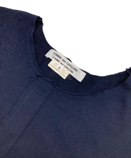 COMME des GARCONS COMME des GARCONS（コムデギャルソン コムデギャルソン）COMME des GARCONS COMME des GARCONS (コムデギャルソン コムデギャルソン) パターン切替Tシャツ ネイビー サイズ:Sの古着・服飾アイテム