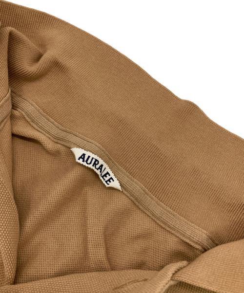 AURALEE（オーラリー）AURALEE (オーラリー) SUPER FINE COTTON PIQUE SHORT POLO ブラウン サイズ:1の古着・服飾アイテム