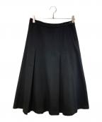 COMME des GARCONS COMME des GARCONSコムデギャルソン コムデギャルソン）の古着「タックウールスカート」｜ブラック