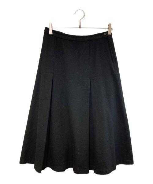 COMME des GARCONS COMME des GARCONS（コムデギャルソン コムデギャルソン）COMME des GARCONS COMME des GARCONS (コムデギャルソン コムデギャルソン) タックウールスカート ブラック サイズ:Sの古着・服飾アイテム