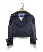 BLUE LABEL CRESTBRIDGEブルーレーベルクレストブリッジ）の古着「ショートトレンチジャケット」｜ネイビー