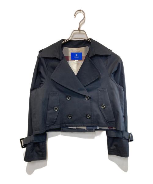 BLUE LABEL CRESTBRIDGE（ブルーレーベルクレストブリッジ）BLUE LABEL CRESTBRIDGE (ブルーレーベルクレストブリッジ) ショートトレンチジャケット ネイビー サイズ:36の古着・服飾アイテム