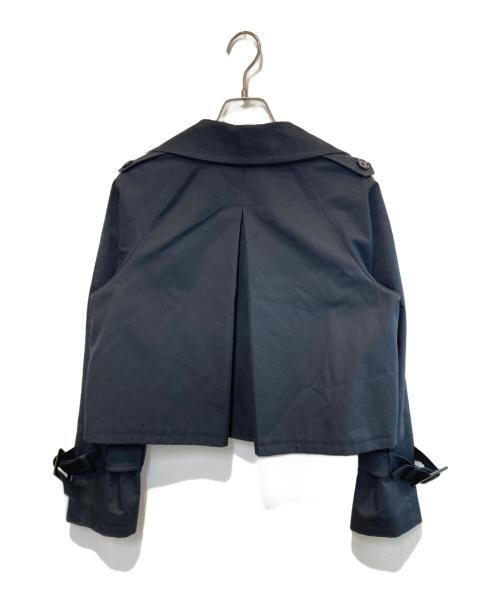 BLUE LABEL CRESTBRIDGE（ブルーレーベルクレストブリッジ）BLUE LABEL CRESTBRIDGE (ブルーレーベルクレストブリッジ) ショートトレンチジャケット ネイビー サイズ:36の古着・服飾アイテム