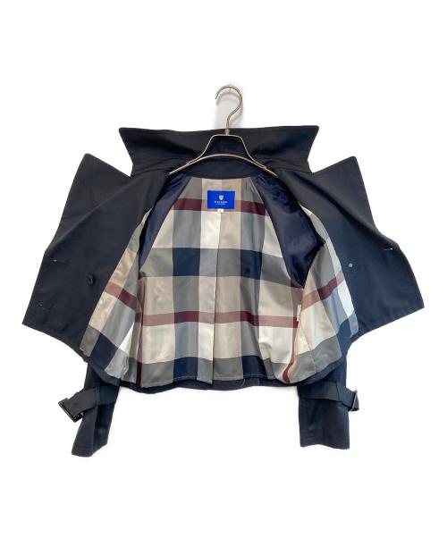 BLUE LABEL CRESTBRIDGE（ブルーレーベルクレストブリッジ）BLUE LABEL CRESTBRIDGE (ブルーレーベルクレストブリッジ) ショートトレンチジャケット ネイビー サイズ:36の古着・服飾アイテム