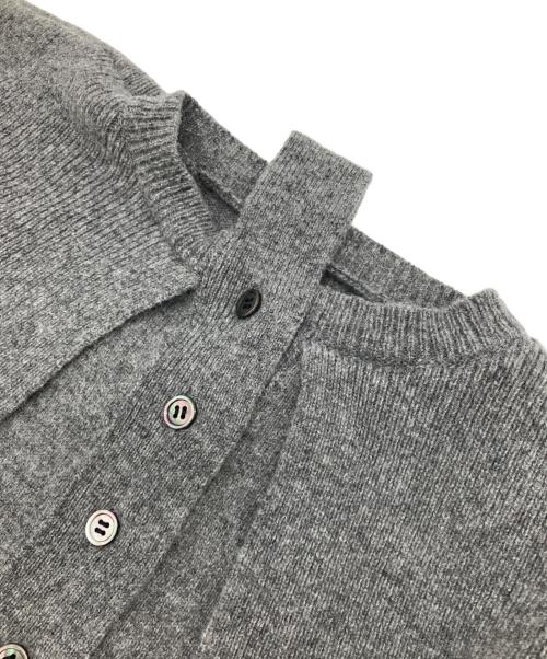 cygne（シーニュ）cygne (シーニュ) ウールカーディガン グレー サイズ:Fの古着・服飾アイテム