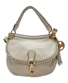 MICHAEL MICHAEL KORS（マイケル マイケルコース）の古着「2WAYレザーワンショルダーバッグ」｜ホワイト
