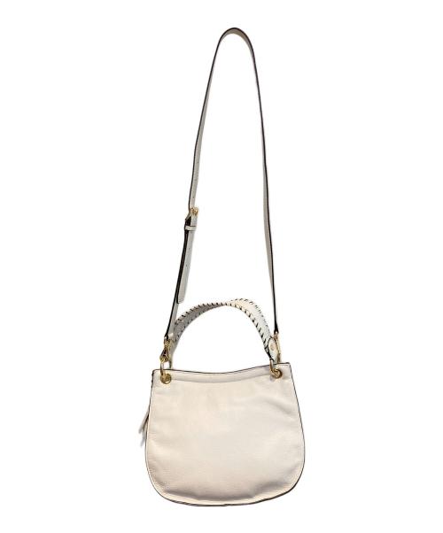 MICHAEL MICHAEL KORS（マイケル マイケルコース）MICHAEL MICHAEL KORS (マイケル マイケルコース) 2WAYレザーワンショルダーバッグ ホワイトの古着・服飾アイテム
