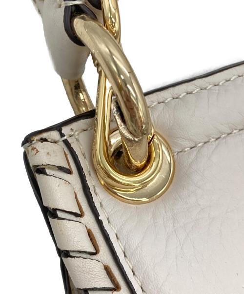 MICHAEL MICHAEL KORS（マイケル マイケルコース）MICHAEL MICHAEL KORS (マイケル マイケルコース) 2WAYレザーワンショルダーバッグ ホワイトの古着・服飾アイテム
