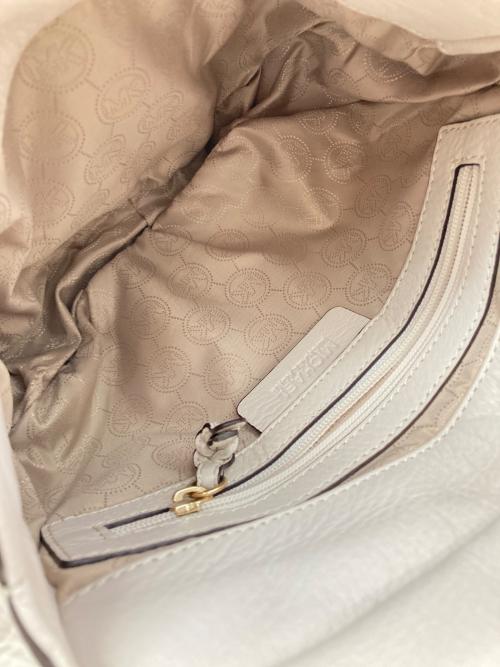 MICHAEL MICHAEL KORS（マイケル マイケルコース）MICHAEL MICHAEL KORS (マイケル マイケルコース) 2WAYレザーワンショルダーバッグ ホワイトの古着・服飾アイテム
